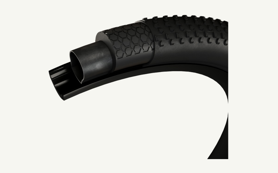 Armor tire puncture-resistant layer cutaway