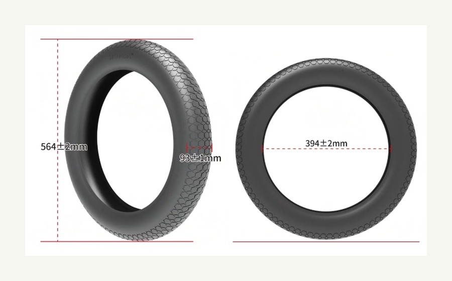Armor 20x4.0 tire dimension reference