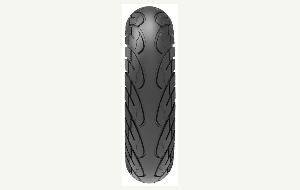 Scooter 10x2.5 airless tire tread view