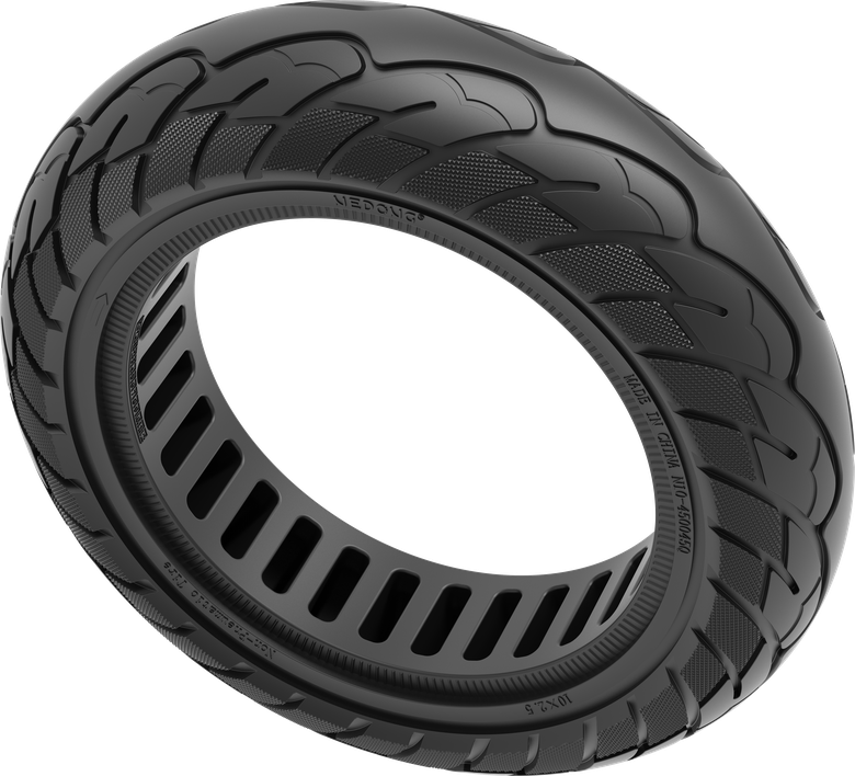 NEDONG airless tire complete product showing tread and cellular structure